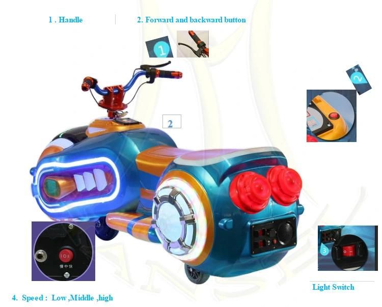 Hansel Outdoor Amusement Park Remote Control Motorbike Electric for Sale