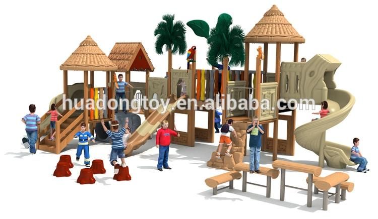 Wooden children outdoor amusement