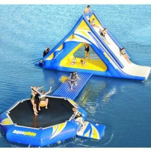 Water Park Game Inflatable PVC Tarpaulin Climb and Bouncer