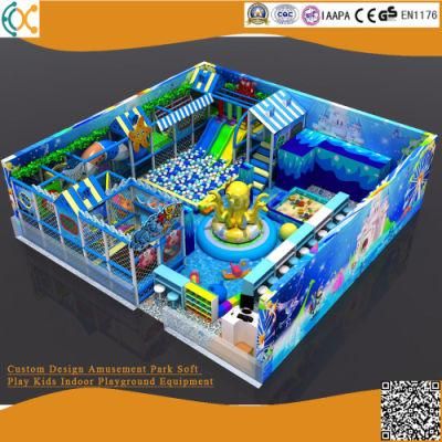 Indoor Playground Equipment Castle Style with Soft Playground and Slide