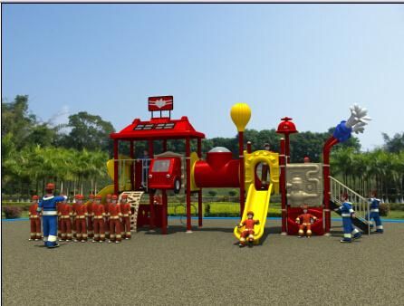 HD2013 Outdoor Fire Man Collection Kids Park Playground Slide (HD13-014B)