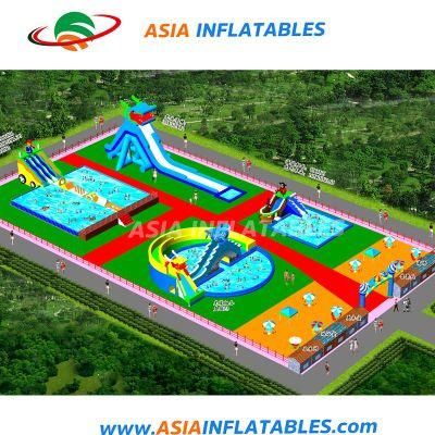 Water Park Inflatable Water Slide Commercial Inflatable Play Pool Inflatable Water Parks Suppliers