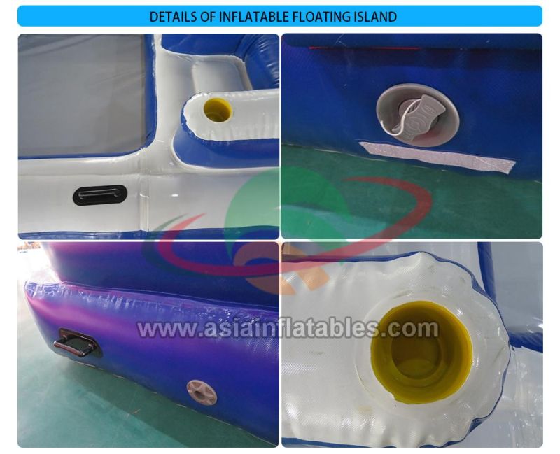 New Arrival Factory Price Floating Island Inflatable Lake Lounger for Sale