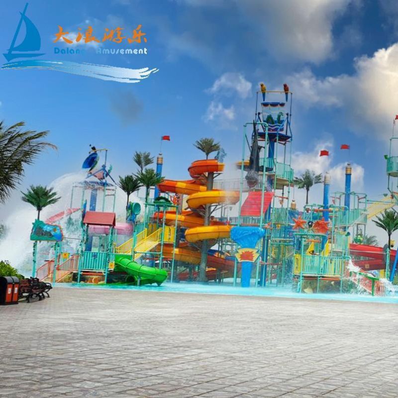 Water Play Equipments Water House Water Park Design Adventure Cave Style Water House Feature Water House