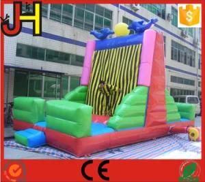 Good Quality Kids Inflatable Rock Climbing with Stick Wall for Sale