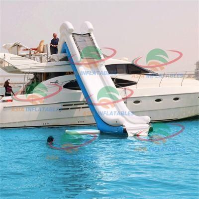 Commercial Inflatable Boat Dock Slide, Lake Inflatable Water Slides Yacht Slide for Sale