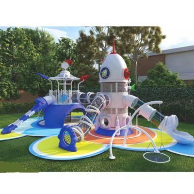 Outdoor Park Kids Playground Equipment Space Series Climbing Slide Yq42