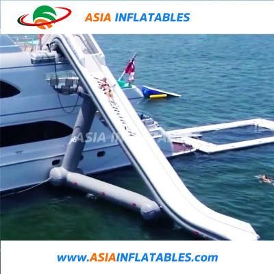 Inflatable Floating Water Slide for Boat, Giant Inflatable Yacht Slide