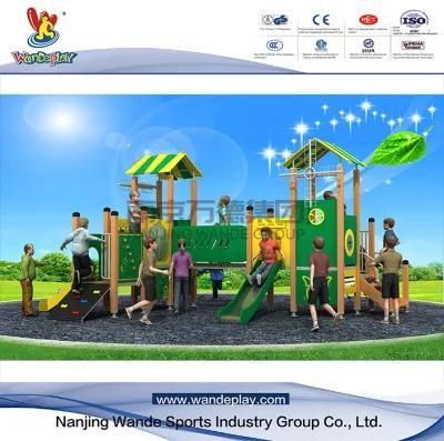 Wandeplay Wooden and PE Series Amusement Park Children Outdoor Playground Equipment with Wd-Bc205