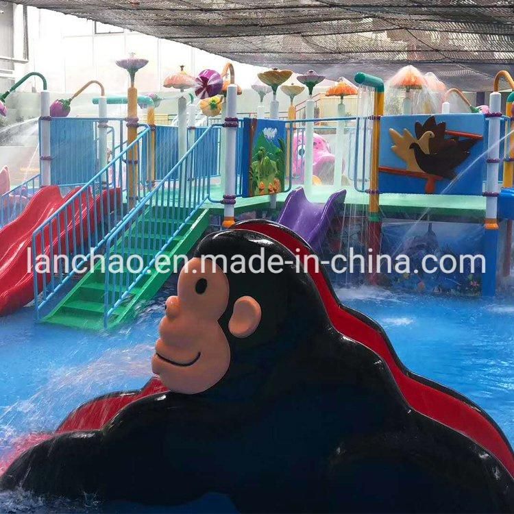 Funny Pool Spray Kids Slide for Children Water Park Playground
