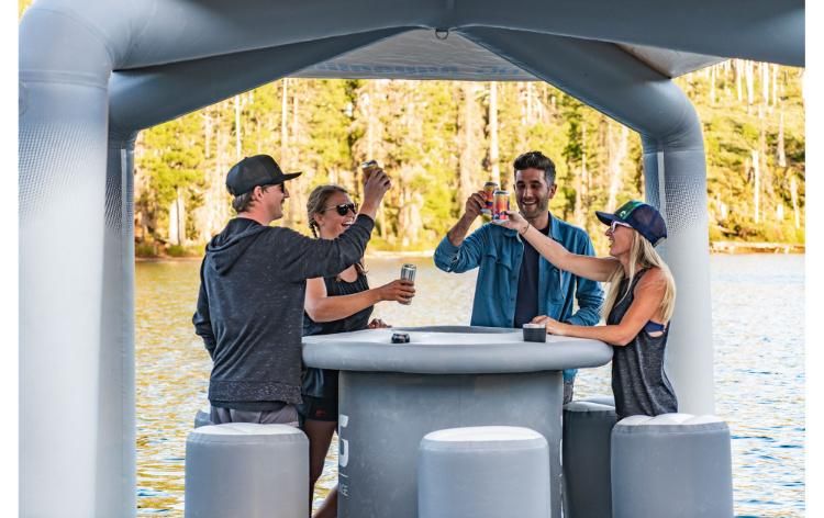 Dwf Summer Water Inflatable Floating Island Dock Og Lounge