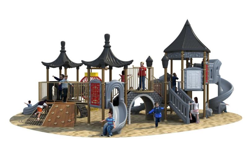 Chinoiserie Series Outdoor Amusement Equipment Playground Slide