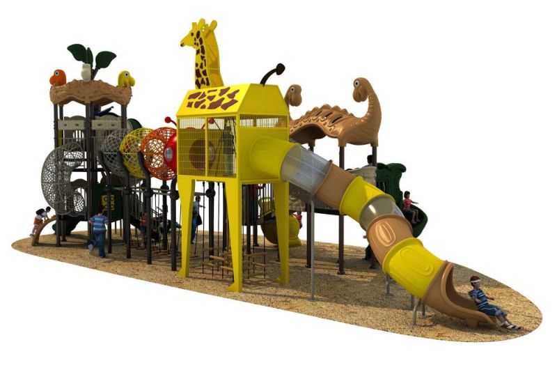 Animal Worlde Outdoor Children Playground Slide Amusemetn Equipment