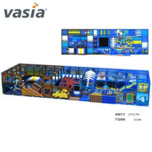 Indoor Round Ocean Theme Children Playground with Large Slide