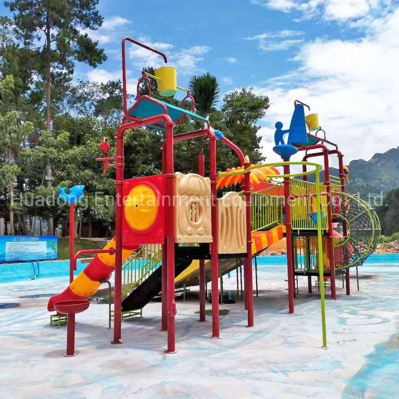 Child Colorful Water Playground Amusement Water Park Splash Pad Toy Customize Outdoor Playground Equipments CE/ASTM/TUV/GS