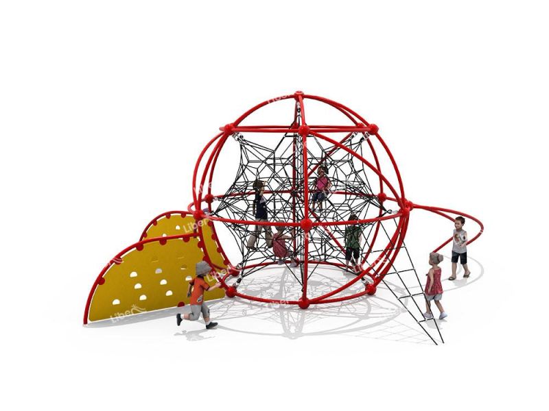 Outdoor Playground Equipment with Net Climbing Use in Kindergarten