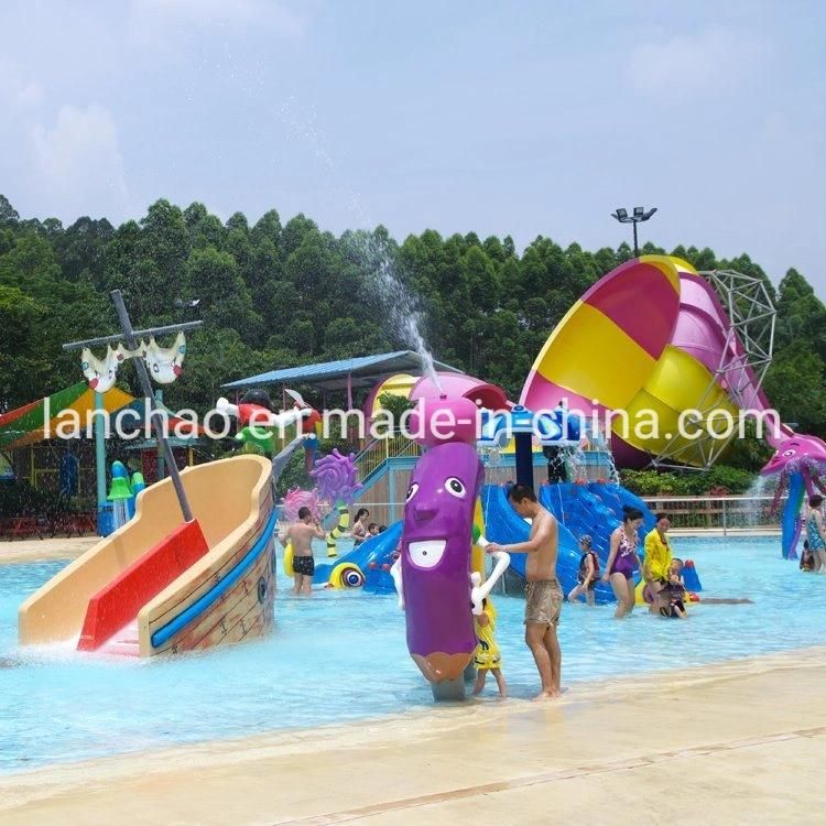 Aqua Park Spray Water Mushroom with Swing for Children Playground