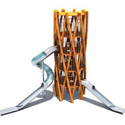 Kids Outdoor Playground Equipment Stainless Steel Slide Climbing Frame Set