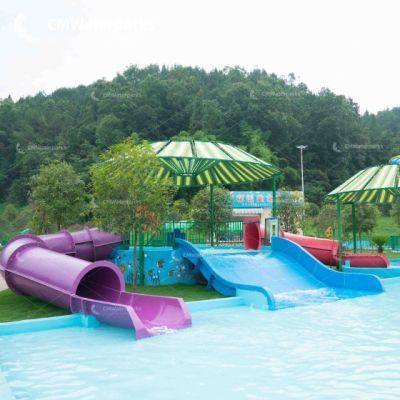 Hot Sale Water Park Equipment Fiberglass Water Slide Kids Slide Water Games for Outdoor