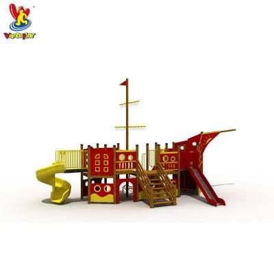 Wooden Toys Playhouse Kids Outdoor Playground Pirate Ship Equipment