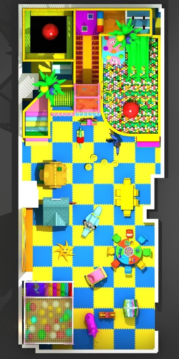Small Children Favorite Soft Foam Indoor Playground (TY-170315-1)