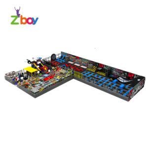 Hot Sale Kids Indoor Playground Children Amusement Park Area with Big Trampoline Equipment