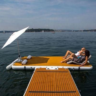 High Quality Inflatable Floating Dock Inflatable Yacht Island Floating Dock