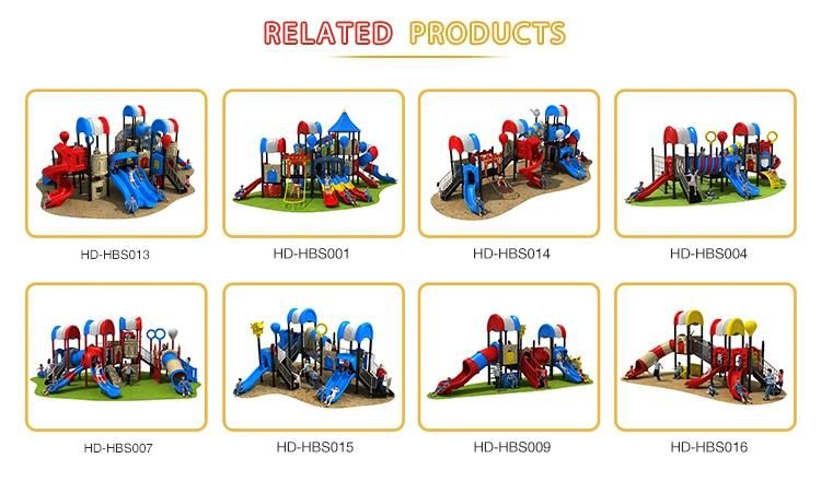 New Pepsi House Series Plastic Customized Children Outdoor Playground Amusement Park