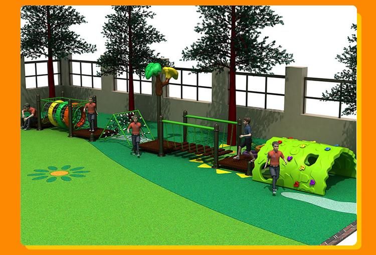 DIY Tire Swing Rock Climbing Rope Wooden Balance Bridge Ideas Amusement Park
