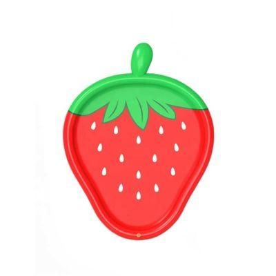 PVC Inflatable Strawberry Sprinkler Pad Water Splash Mat