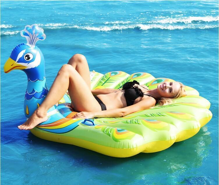 Inflatable Flamingo Float Large Lake Float Inflatable Float Island Water Toys Pool Fun