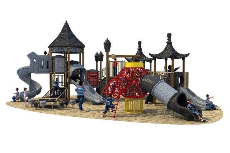 Chinoiserie Series Outdoor Amusement Equipment Playground Slide