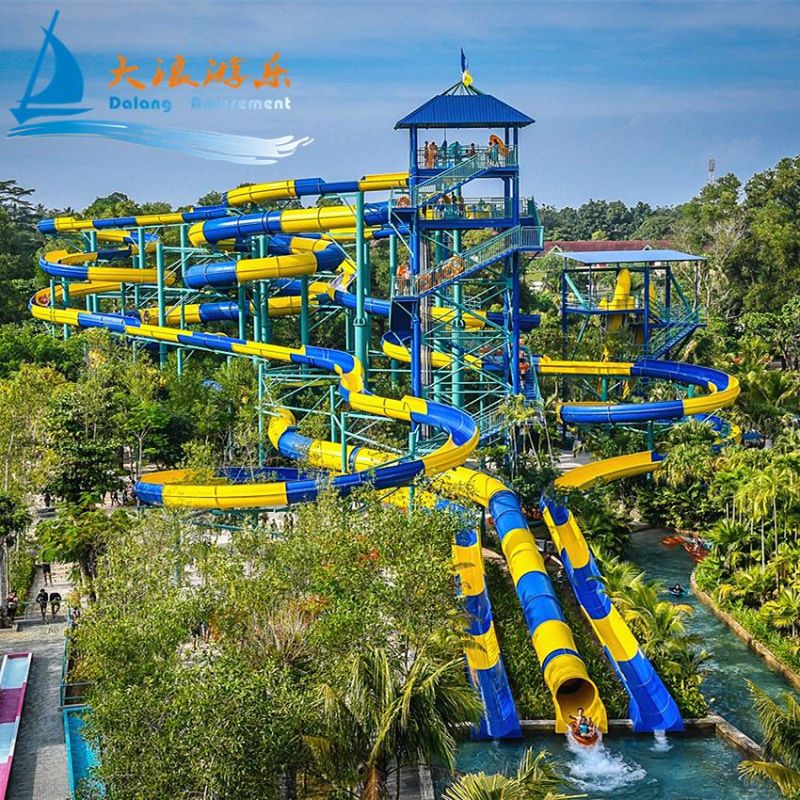 Open Spiral Body Water Slide