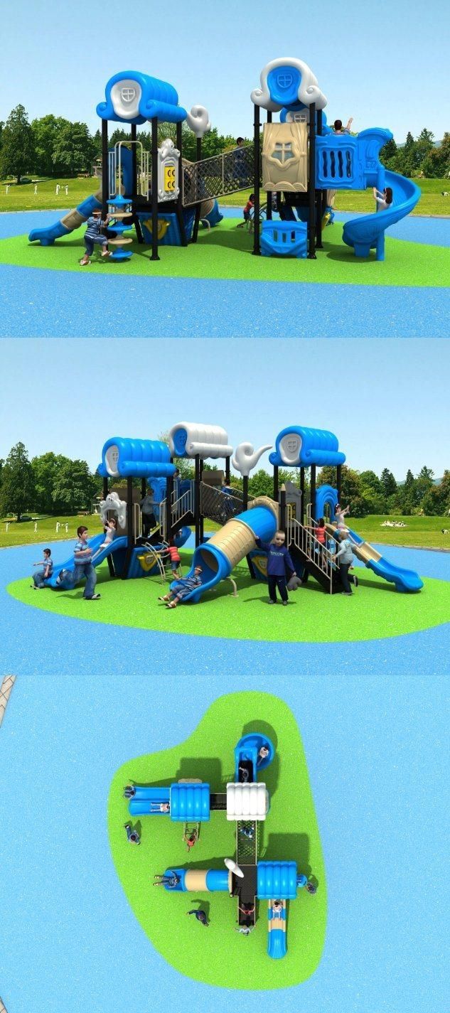 New Design Outdoor Playground Equipment Kids Slides (HD16-006A)