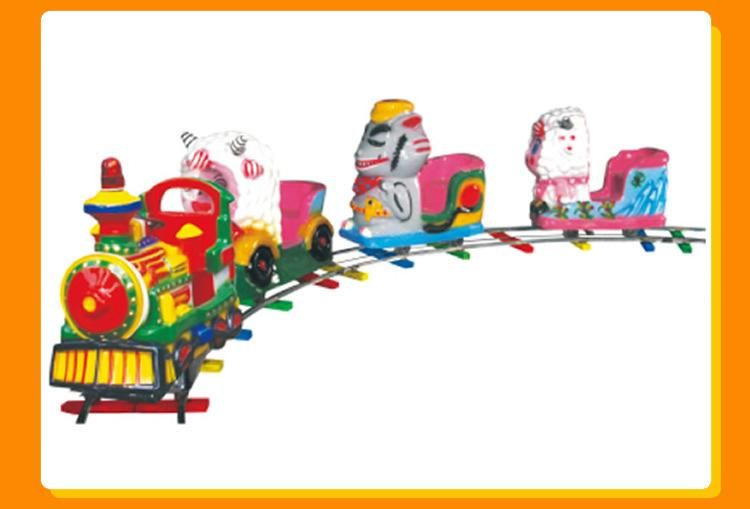 Supplier Amusement 4seats Kiddie Ride Robot Electric Mini Track Train (KL6039)