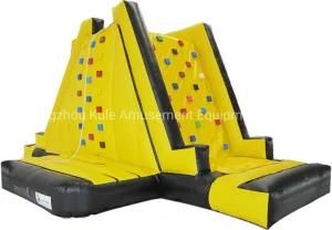 Two Sides Inflatable Rock Climbing Wall for Amusement Park