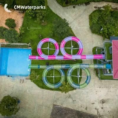 Factory Direct Sales Water Park Equipment Fiberglass Water Slide Combination Slides