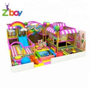 Soft Play Games Naughty Castle Slide Kids Indoor Playground with Trampoline