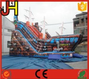 Giant Pirate Ship Inflatable Slide for Sale