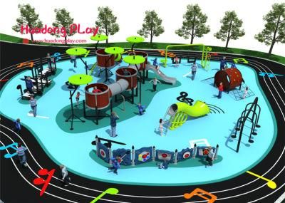 New Music Series Features Customized Colorful Commercial Outdoor Children Playground