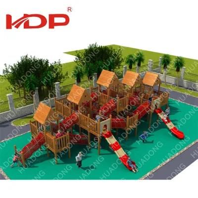 Fast Delivery Residential Area Wooden Outdoor Entertainment Playground