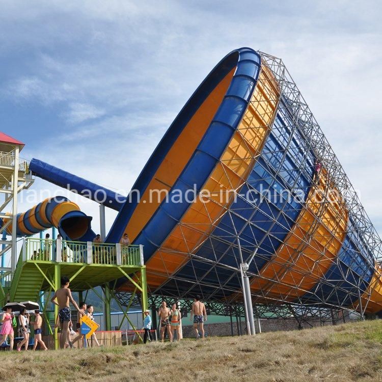 Big Size Water Slide Trumpet Slide Water Park Equipment