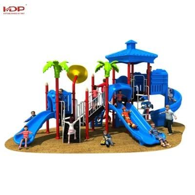 New Design Large Plastic Kids Outdoor Playground Combined Slide