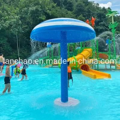 Fiberglass Water Park Equipment Spray Water Mushroom