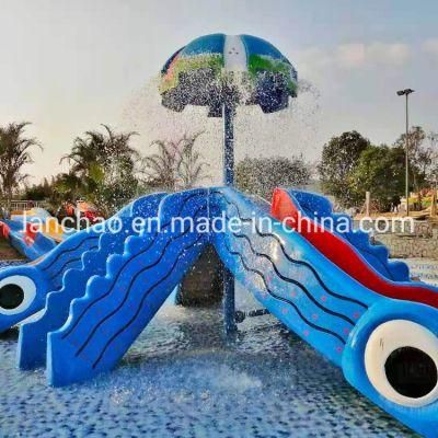 Small Water Park Fiberglass Children Water Slide