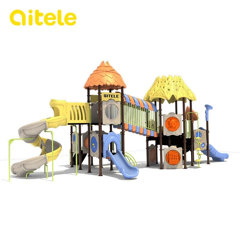 High Quality Adventure Plastic Children Games Slide Outdoor Playground Equipment