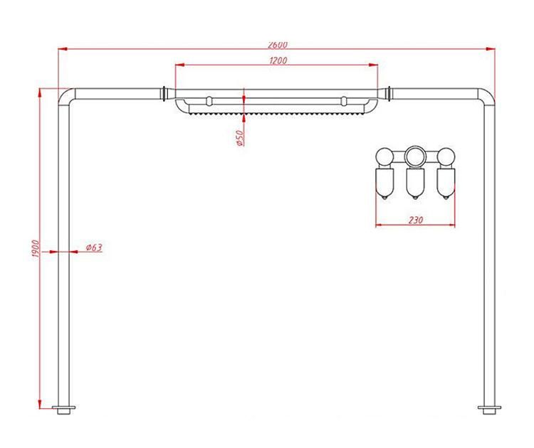 Fenlin Comfortable SPA Pool Body Massage Stainless Steel Pool Shower
