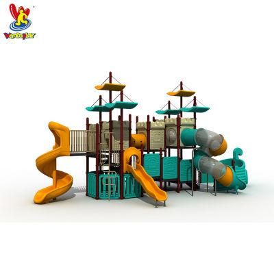 Children Pirate Ship Plastic Play Ground Equipment Outdoor