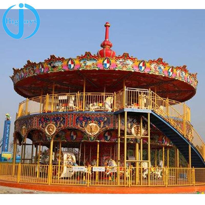 Musical Carousel Horse, Playground Equipment Carousel, Playground Carousel Horses for Sale/Outdoor Amusement Park Carousel for Sale