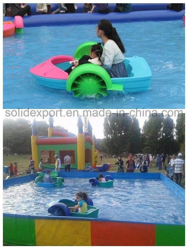 Water Play Handle Inflatable Pool Paddle Boats, Kids Play Boat
